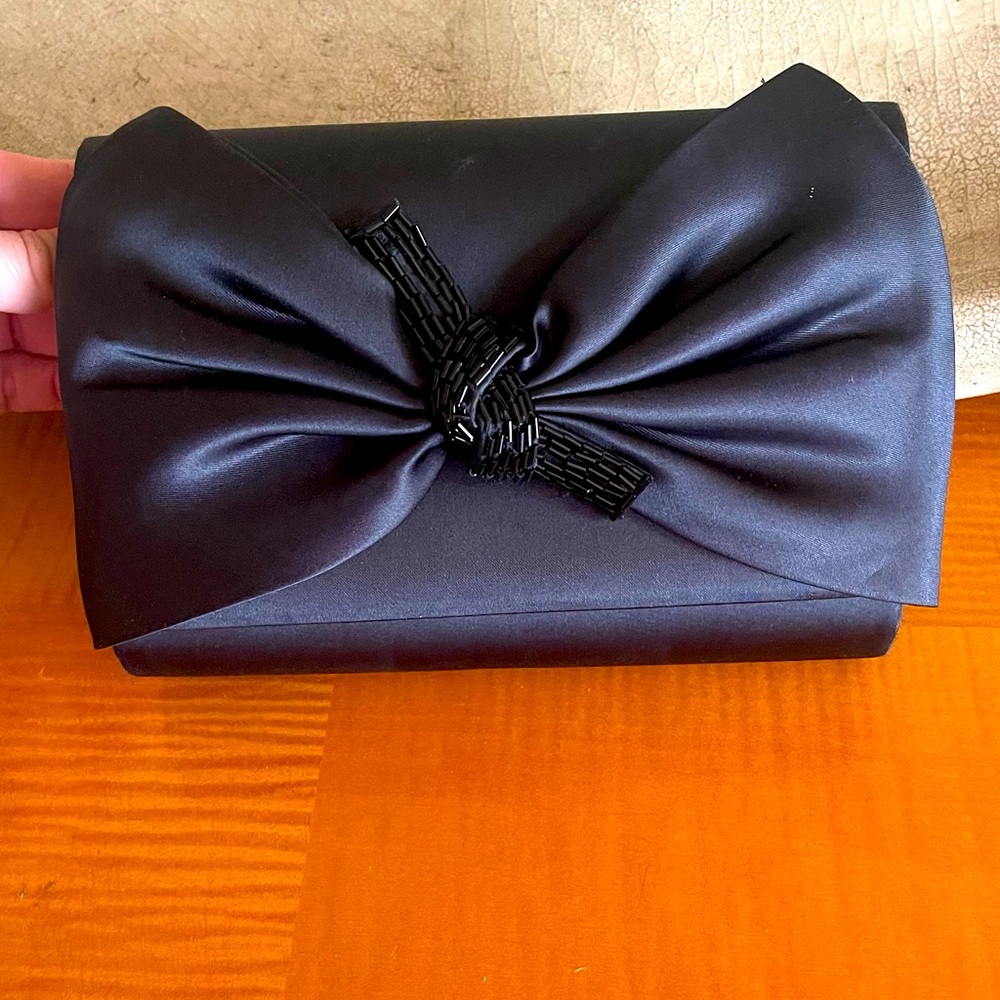 Satin evening purse